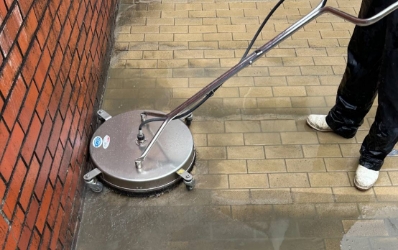 インターロッキング清掃